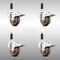 Service Caster 3 Inch 316SS High Temp Glass Filled Nylon 7/8 Inch Stem Caster Set Lock Brake SCC-SS316TTLEX20S314-GFNSHT-78-4 - alternate 1
